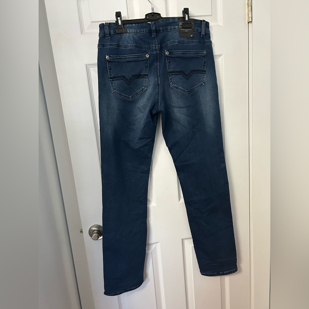 Black Bull Men's Jeans in Dark Blue Wash